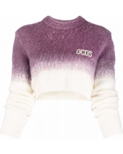 Jersey de tela jersey con efecto degradado Gcds violeta