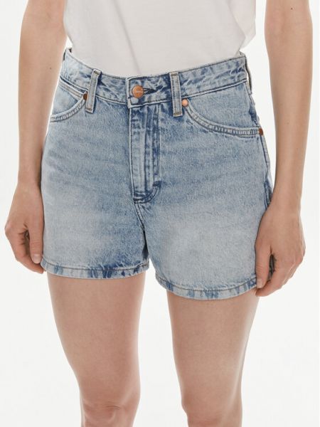 Shorts en jean large Wrangler bleu