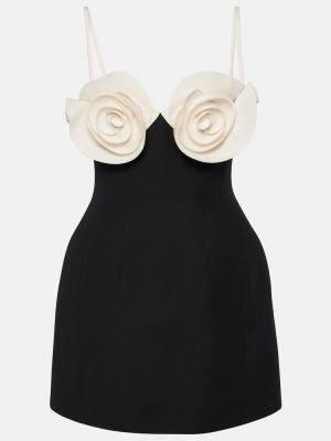 Obleka s cvetličnim vzorcem Valentino črna