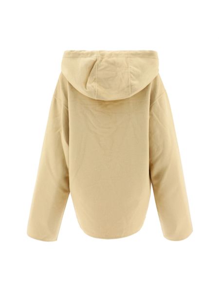 Bluza z kapturem oversize Nanushka beżowa