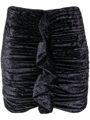Sametové mini sukně Amen černé