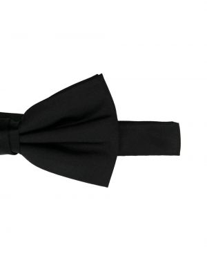 Jedwabny krawat z kokardką Fursac czarny