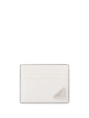 Usnjena denarnica Prada bela