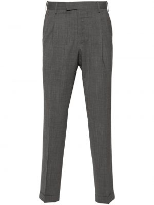 Pantalon chino slim plissé Pt Torino gris