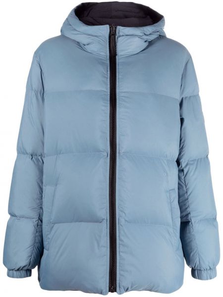 Dūnu jaka ar kapuci Yves Salomon zils