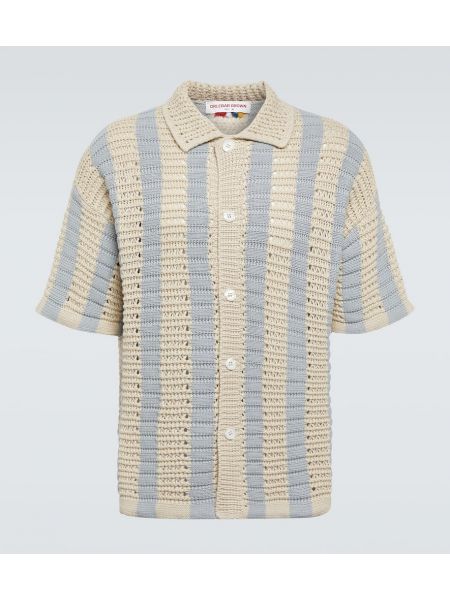 Camisa de algodón a rayas Orlebar Brown