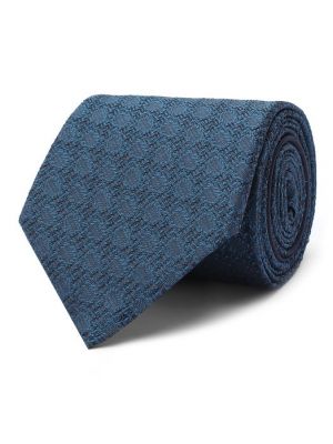 Шелковый галстук Zegna Couture синий