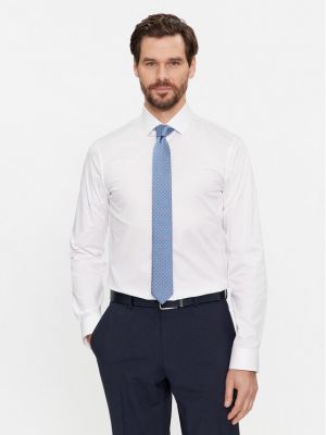 Cravată de mătase Hugo albastru