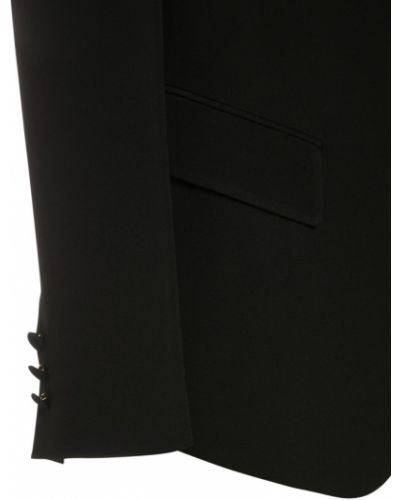Viskózové saténové sako Alberta Ferretti černé