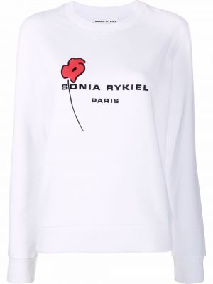 Bluza z nadrukiem Sonia Rykiel biała