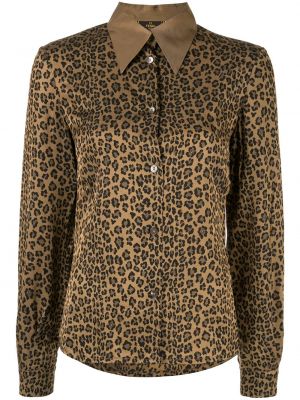 Camisa con estampado leopardo Fendi Pre-owned