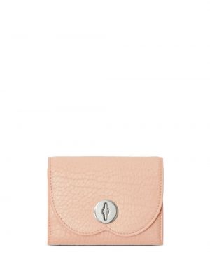 Kožená peněženka Burberry růžová