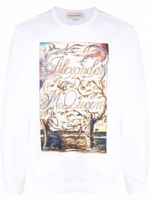 Sweatshirt mit print Alexander Mcqueen weiß