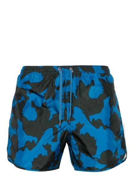 Geblümte shorts mit print Neil Barrett blau