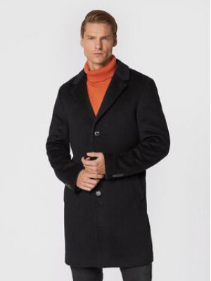 Manteau d'hiver en laine Gino Rossi noir