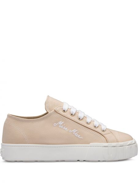 Blonder snøring sneakers Miu Miu