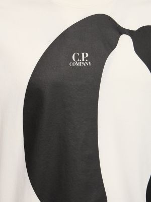 Voľné priliehavé tričko C.p. Company biela