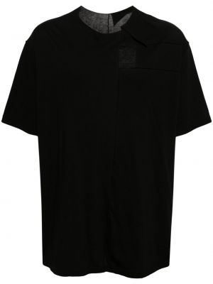 Βαμβακερή μπλούζα Yohji Yamamoto μαύρο
