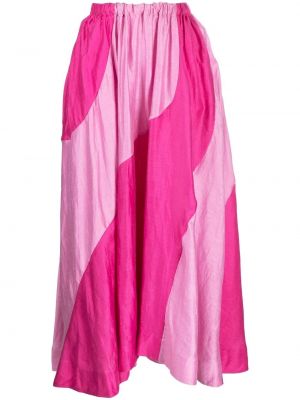 Midi suknja Acler ružičasta