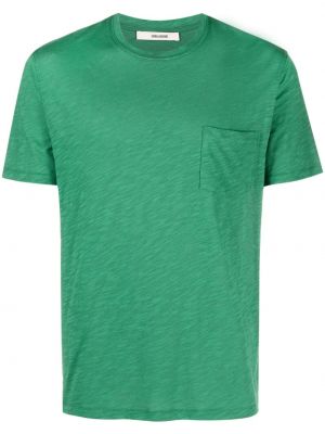 Bavlněné tričko Zadig&voltaire zelené