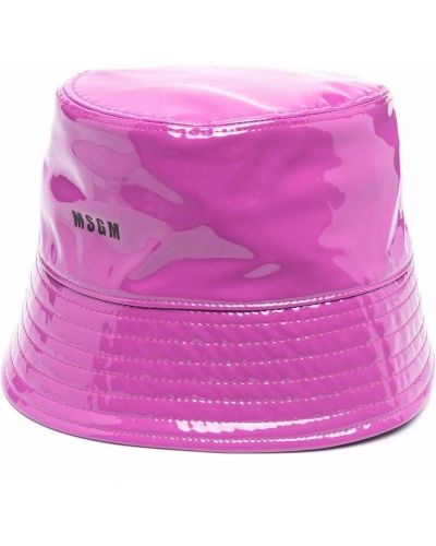 Sombrero con estampado Msgm rosa