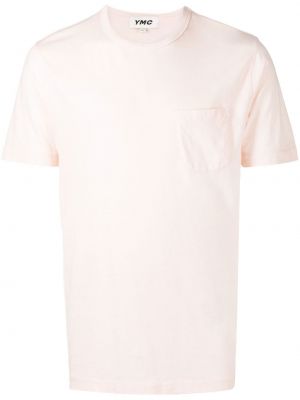 Памучна тениска Ymc розово