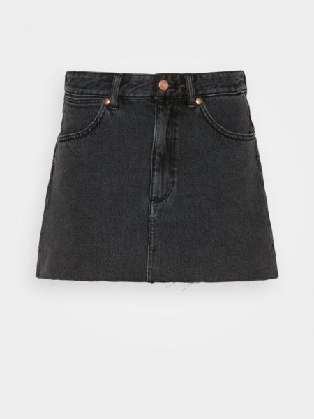 Czarna spódnica jeansowa Wrangler