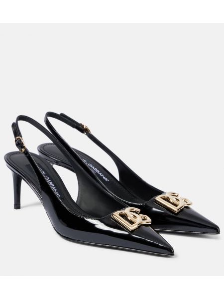 Slingback lær pumps Dolce&gabbana svart