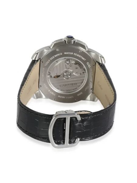 Zegarek ze stali chirurgicznej retro Cartier Vintage czarny