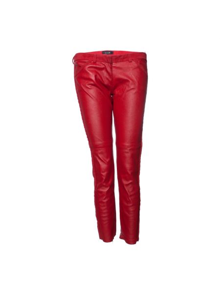 Pantalon en cuir Isabel Marant Pre-owned rouge