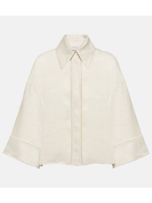 Camicia di lino oversize Max Mara beige