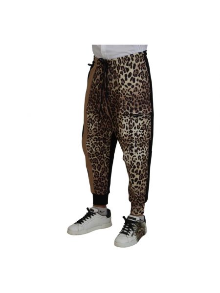Pantalones cargo con estampado leopardo Dolce & Gabbana