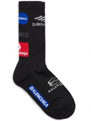 Socken mit print Balenciaga schwarz