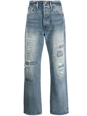 Pantaloni di lana in velluto slim fit Polo Ralph Lauren blu
