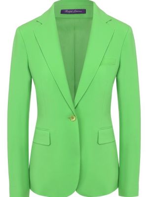 Шерстяной пиджак Ralph Lauren зеленый