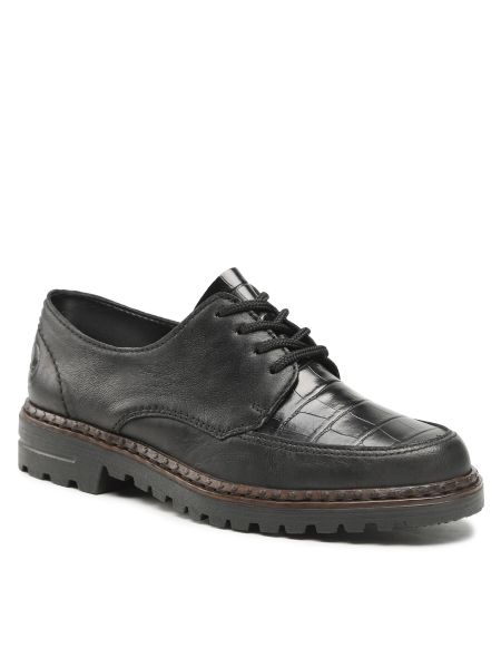 Pantofi oxford Rieker negru