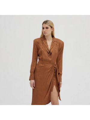 Mini vestido Federica Tosi marrón