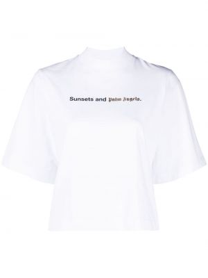 T-shirt avec imprimé slogan à imprimé Palm Angels