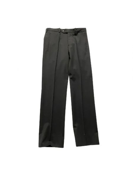 Spodnie wełniane retro Prada Vintage czarne