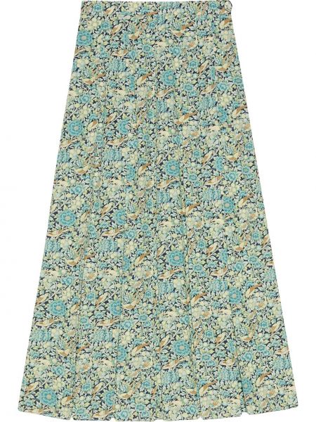 Kvetinová sukňa s potlačou Gucci