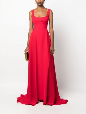 Krepové večerní šaty bez rukávů Atu Body Couture červené