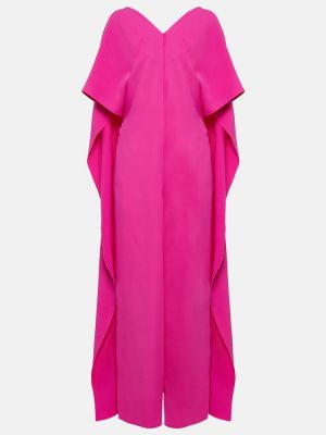 Μεταξωτή ολόσωμη φόρμα Valentino ροζ