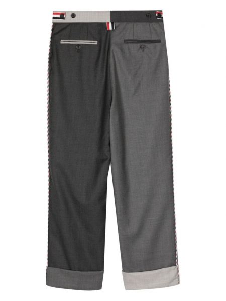 Rovné kalhoty Thom Browne šedé