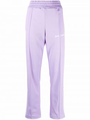Pantaloni cu dungi Palm Angels violet