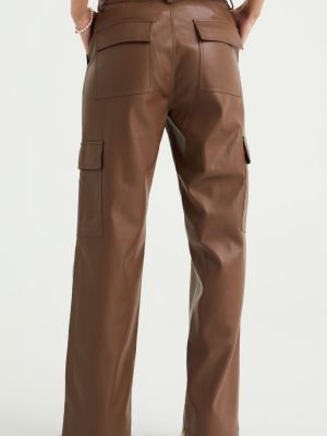 Pantaloni cargo We Fashion marrone