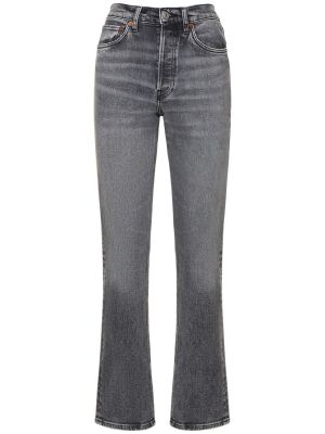 Jeans skinny di cotone Re/done grigio