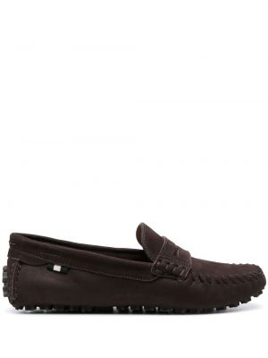 Loafers i mocka Bally brun