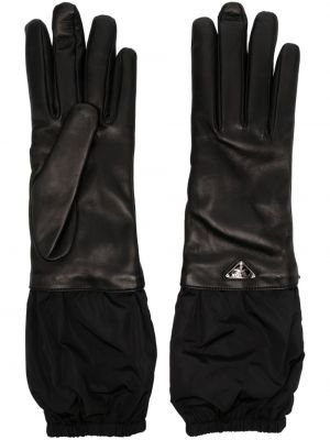 Leder handschuh Prada schwarz