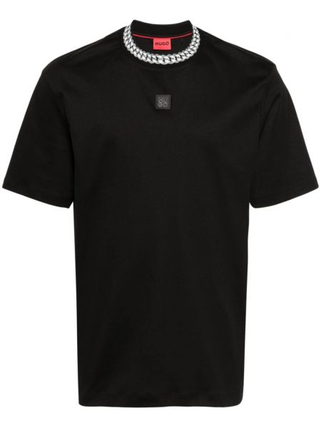 Μπλούζα με σχέδιο Hugo μαύρο