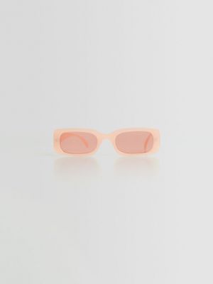 Okulary przeciwsłoneczne Bershka różowe